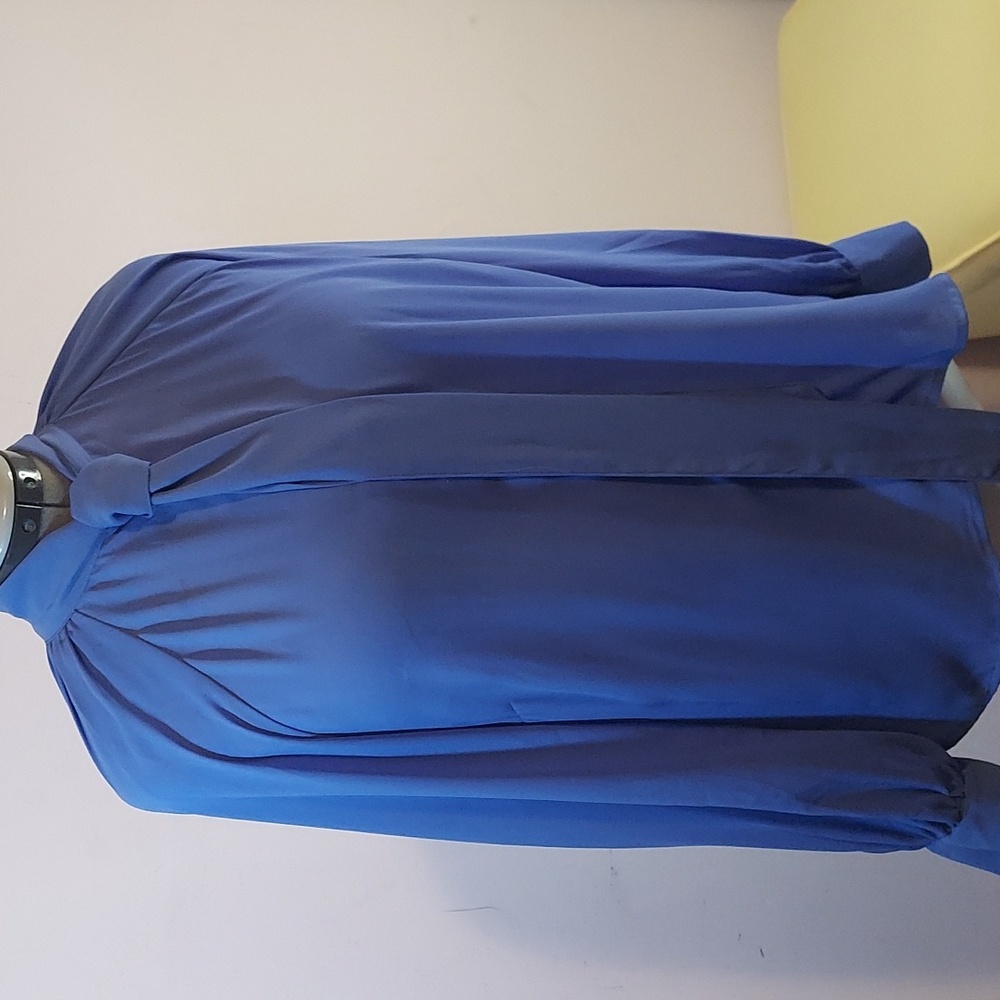New York & Company Cobalt Blue Blouse